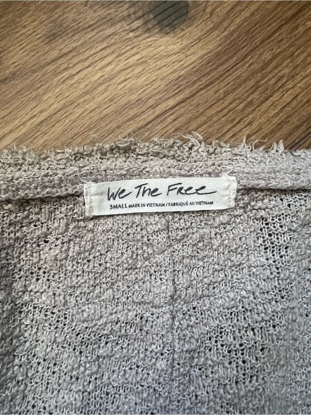We the Free Francis Textured Beige Slim Fit T-Shirt - Picture 3 of 4